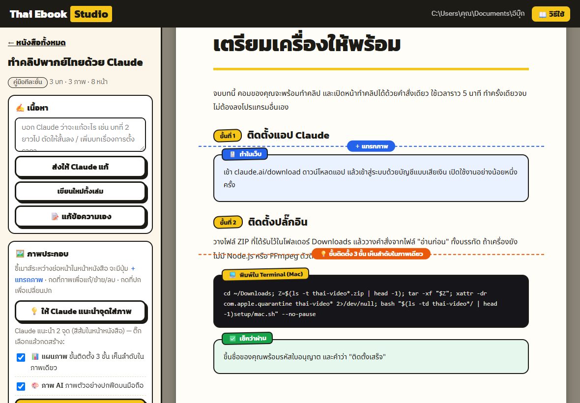 หน้าเล่มพร้อมเครื่องมือ
